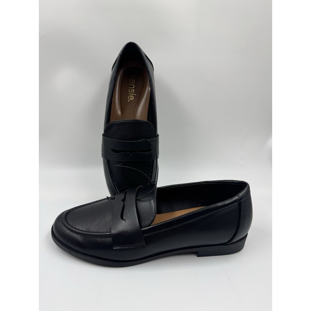 Kensie Women's Gitty Dress Casual Slip-On Shoes Loafer Flats Black Size 6.5
